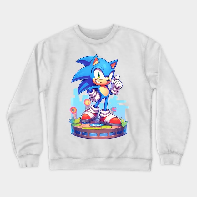 sonic Crewneck Sweatshirt by piratesnow